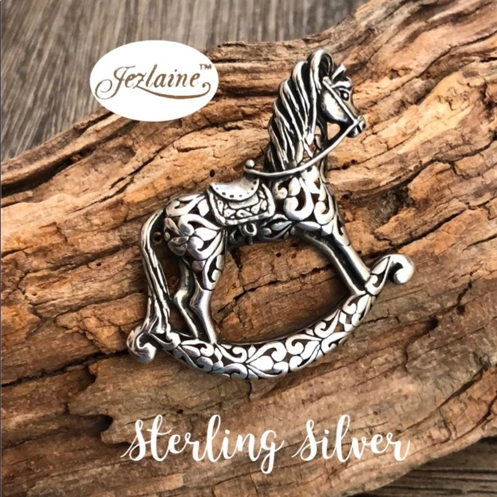 Jezlaine Sterling Silver Filigree Rocking Horse